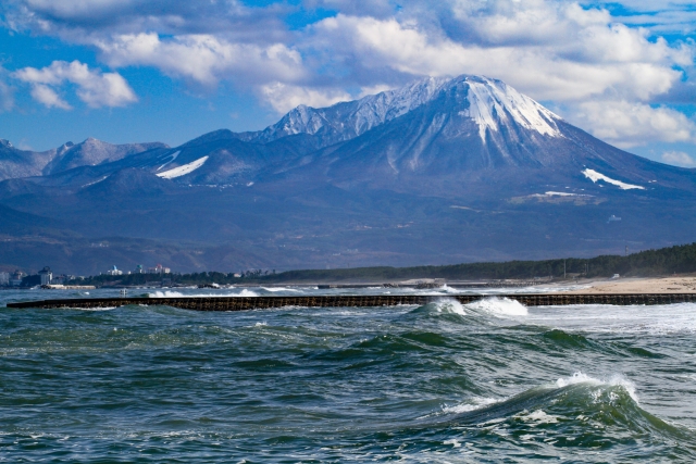 大山と日本海